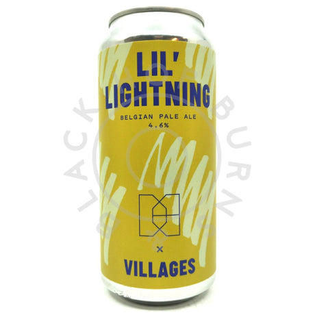 Villages x Double-Barrelled Lil’ Lightning Belgian Pale Ale 4.6% (440ml can)-Hop Burns & Black