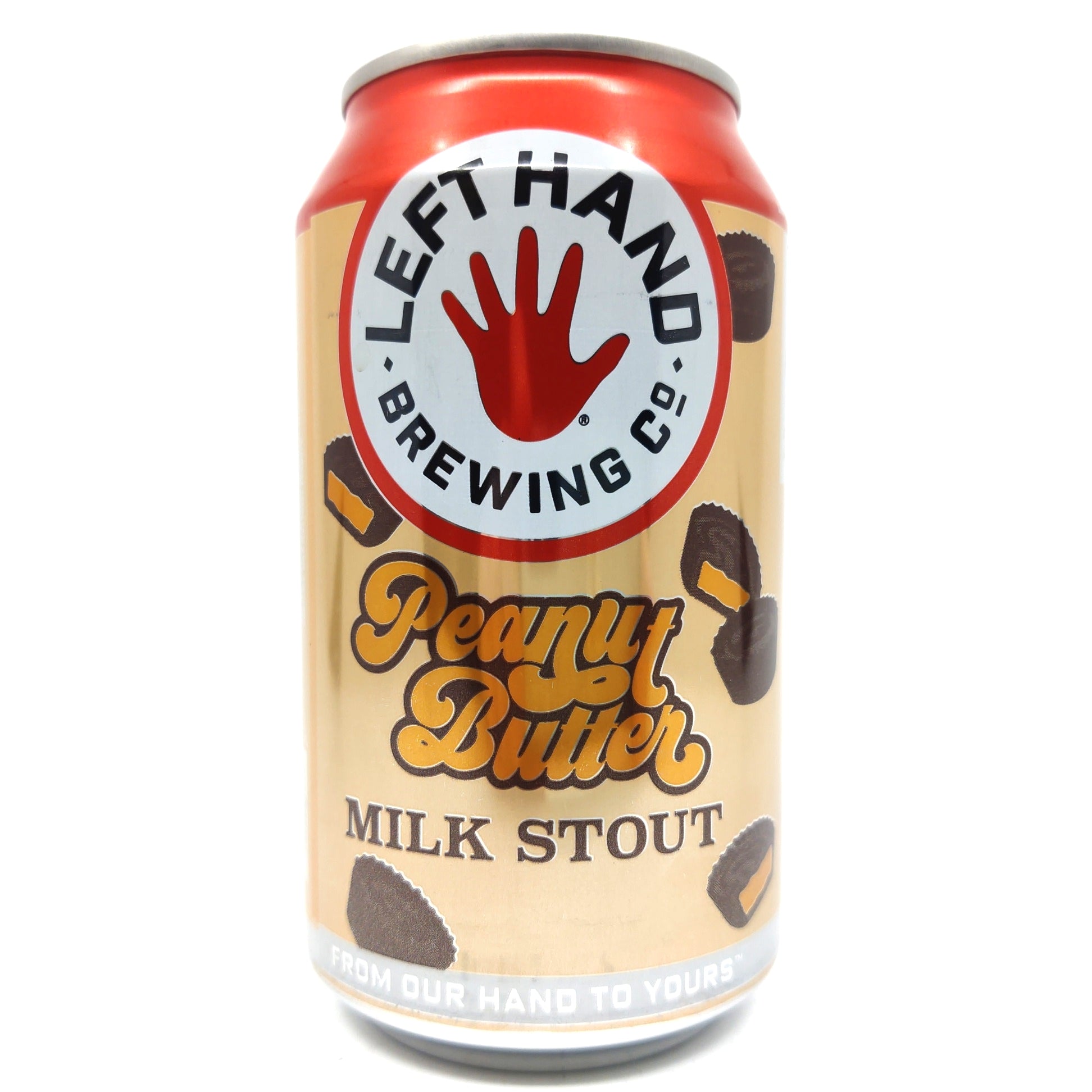 Left Hand Brewing Peanut Butter Milk Stout 6.2% (355ml can)-Hop Burns & Black