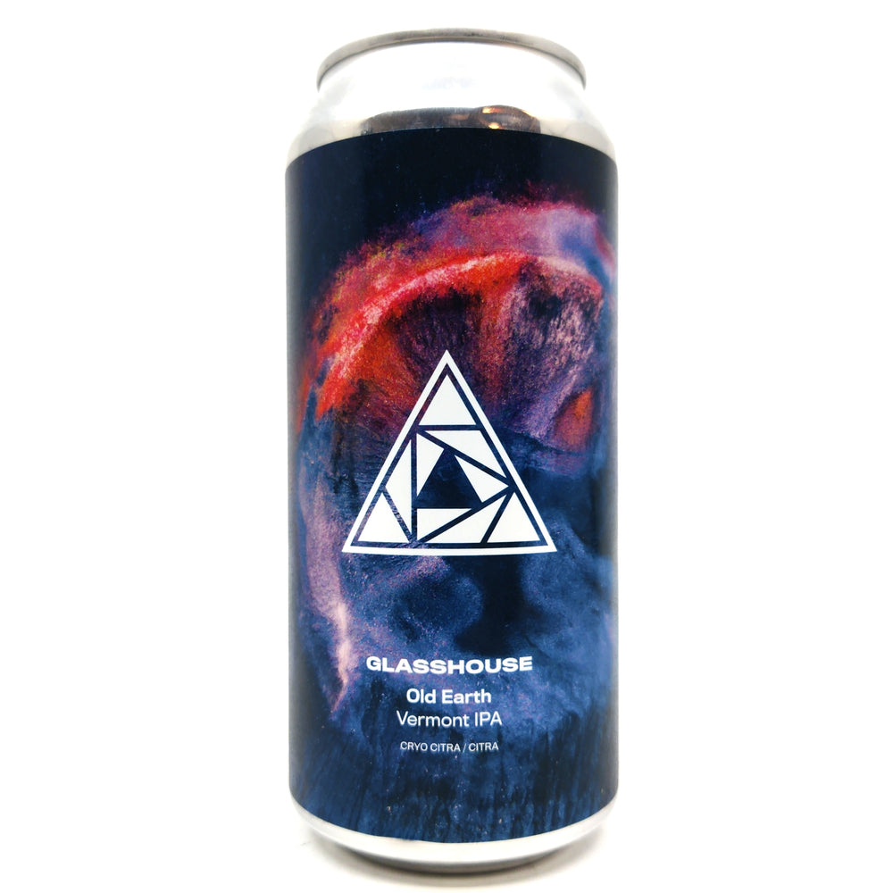 GlassHouse Old Earth Vermont IPA 7.4% (440ml can)-Hop Burns & Black