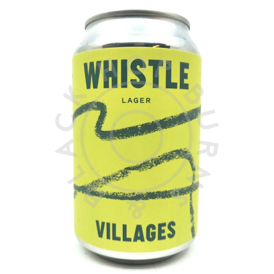 Villages Whistle Pilsner 4.4% (330ml can)-Hop Burns & Black