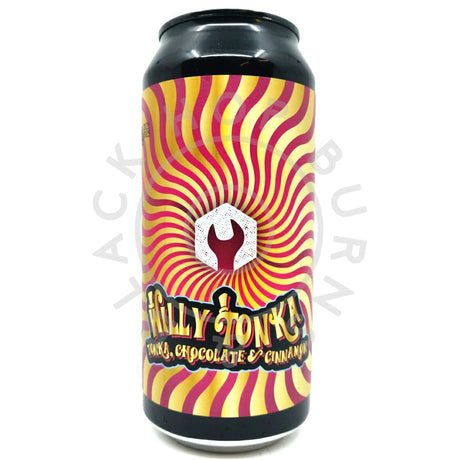 De Moersleutel Willy Tonka - Tonka, Chocolate & Cinnamon Imperial Stout 13% (440ml can)-Hop Burns & Black