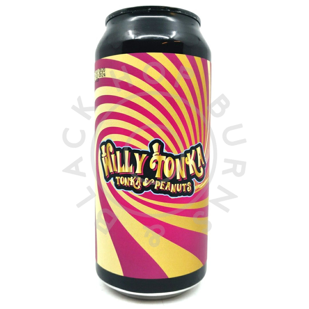 De Moersleutel Willy Tonka - Tonka & Peanuts Imperial Stout 13% (440ml can)-Hop Burns & Black