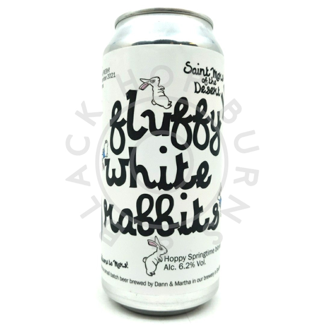 St Mars Of The Desert Fluffy White Rabbits Biere de Pagues 6.2% (440ml can)-Hop Burns & Black