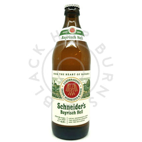 Schneider's Bayrisch Hell 4.9% (500ml)-Hop Burns & Black