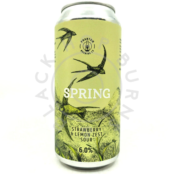 Phantom Brewing Co Spring Strawberry & Lemon Zest Sour 6% (440ml can)-Hop Burns & Black
