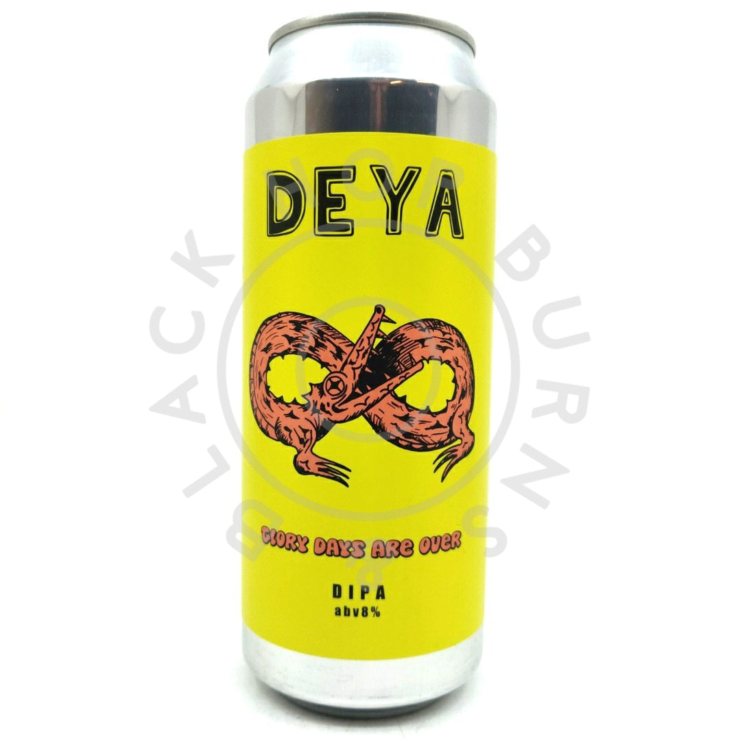 DEYA Glory Days Are Over Double IPA 8% (500ml can)-Hop Burns & Black