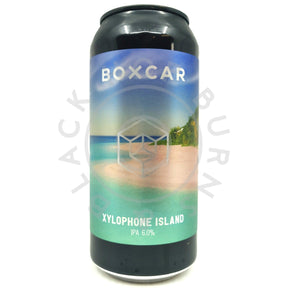 Boxcar Xylophone Island IPA 6% (440ml can)-Hop Burns & Black