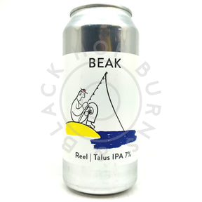 Beak Brewery Reel Talus IPA 7% (440ml can)-Hop Burns & Black