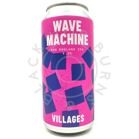 Villages Wave Machine New England IPA 6.3% (440ml can)-Hop Burns & Black