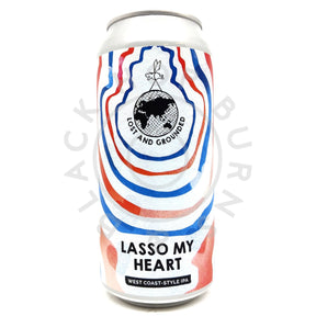 Lost & Grounded Lasso My Heart West Coast IPA 6.2% (440ml can)-Hop Burns & Black