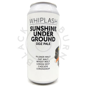 Whiplash Sunshine Under Ground Pale Ale 5.8% (440ml can)-Hop Burns & Black
