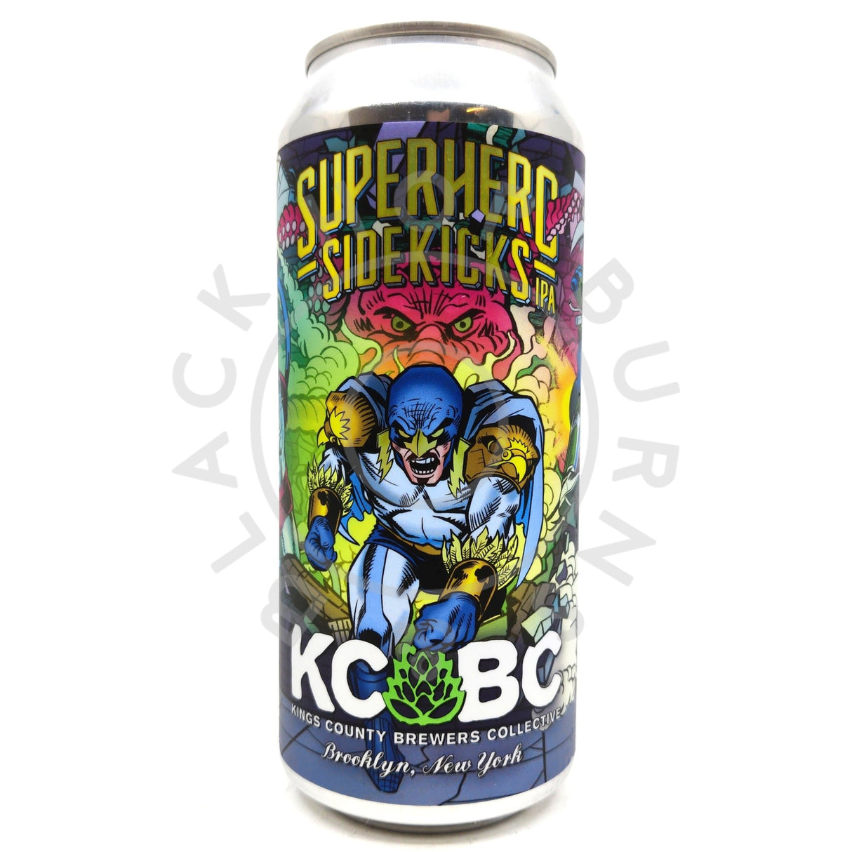 KCBC Superhero Sidekicks IPA 6.9% (473ml can)-Hop Burns & Black