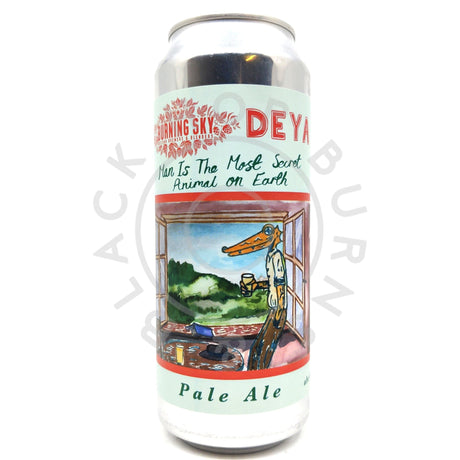 DEYA x Burning Sky Man Is The Most Secret Animal On Earth Pale Ale 4.5% (500ml can)-Hop Burns & Black