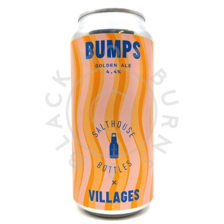 Villages Bumps Golden Ale 4.4% (440ml can)-Hop Burns & Black