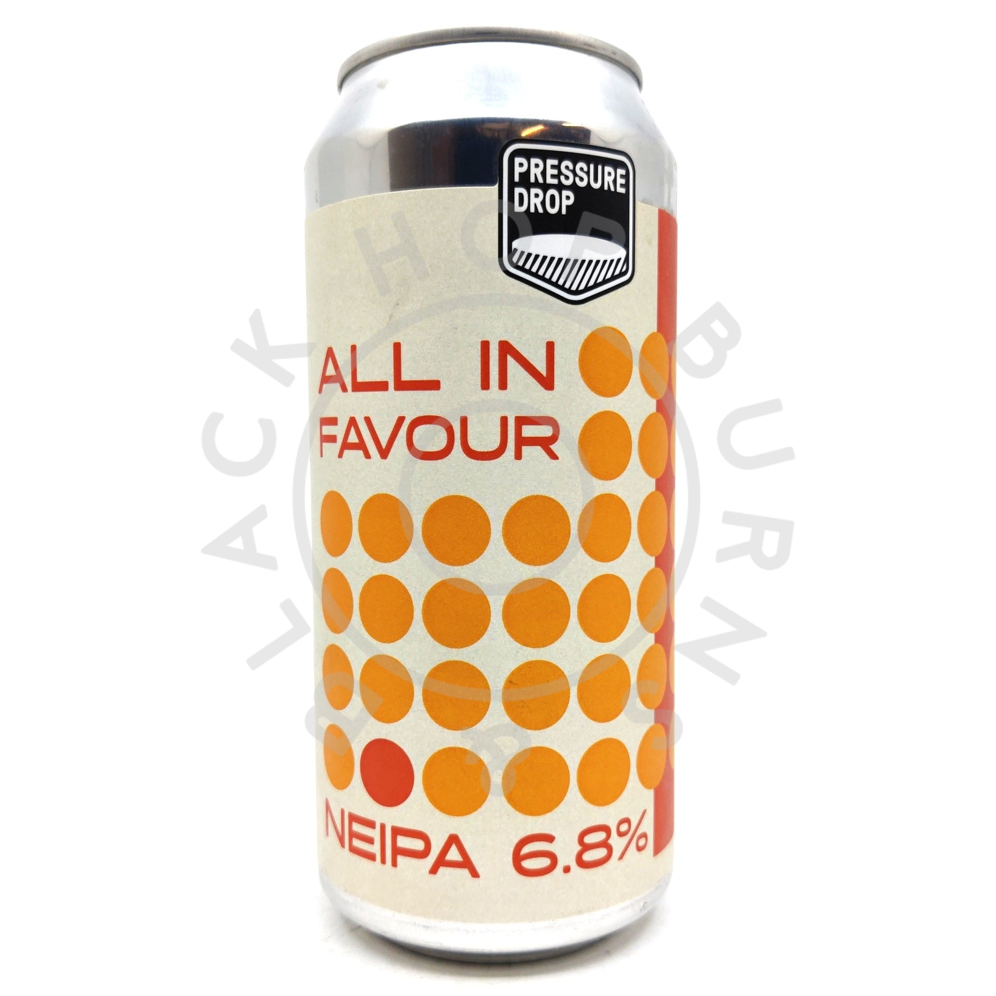 Pressure Drop All In Favour New England IPA 6.8% (440ml can)-Hop Burns & Black