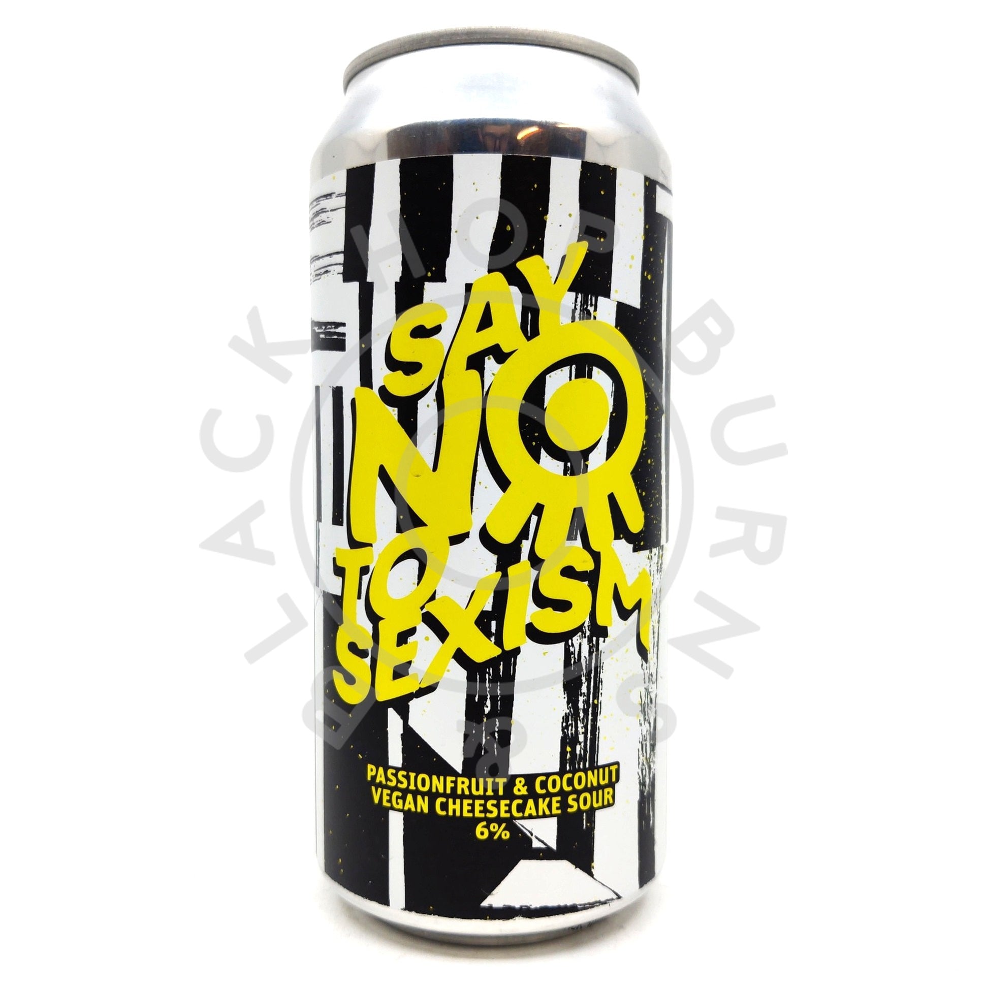 Mothership Say No To Sexism Passion Fruit & Coconut Cheesecake Sour 6% (440ml can)-Hop Burns & Black