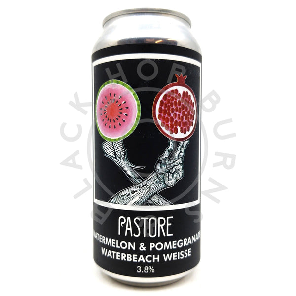 Pastore Waterbeach Weisse Watermelon & Pomegranate 3.7% (440ml can)-Hop Burns & Black