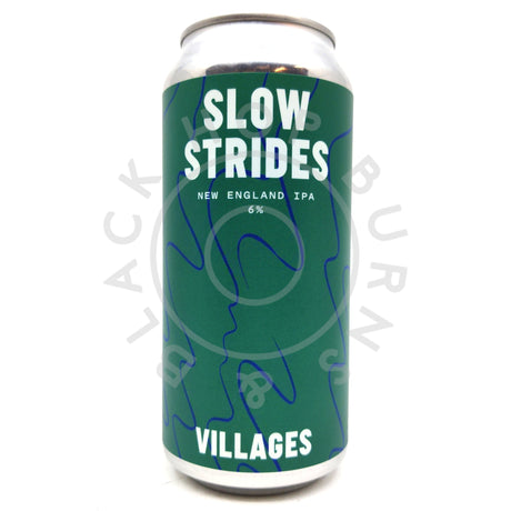 Villages Slow Strides New England IPA 6% (440ml can)-Hop Burns & Black