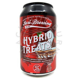 Sori Brewing Hybrid Treats Vol.8: Chocolate Strawberries & Whipped Cream Imperial Pastry Stout 12% (330ml can)-Hop Burns & Black