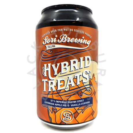 Sori Brewing Hybrid Treats Vol 3: Estonian Apple Pie & Vanilla Custard Imperial Pastry Stout 12% (330ml can)-Hop Burns & Black