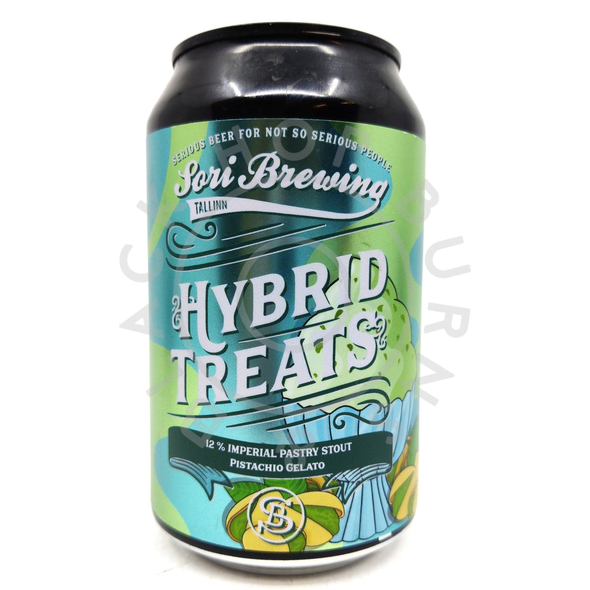 Sori Brewing Hybrid Treats Vol.7: Pistachio Gelato Imperial Pastry Stout 12% (330ml can)-Hop Burns & Black