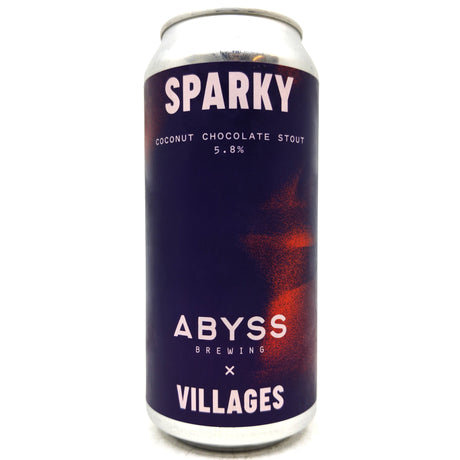 Villages x Abyss Sparky Coconut Chocolate Stout 5.8% (440ml can)-Hop Burns & Black