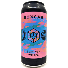 Boxcar Triptych West Coast IPA 5.8% (440ml can)-Hop Burns & Black
