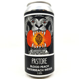 Pastore Blood Peach Waterbeach Weisse 3.8% (440ml can)-Hop Burns & Black