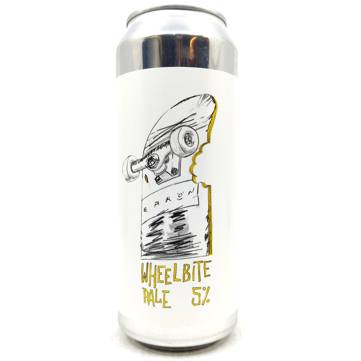 Baron Brewing Wheelbite Pale Ale 5% (500ml can)-Hop Burns & Black