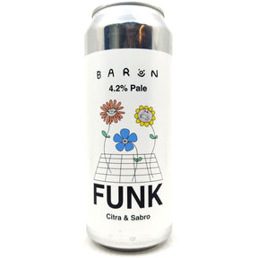 Baron Brewing Funk Pale Ale 4.2% (500ml can)-Hop Burns & Black