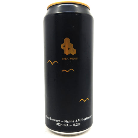 Crak Naima API Treatment IPA 6.2% (400ml can)-Hop Burns & Black