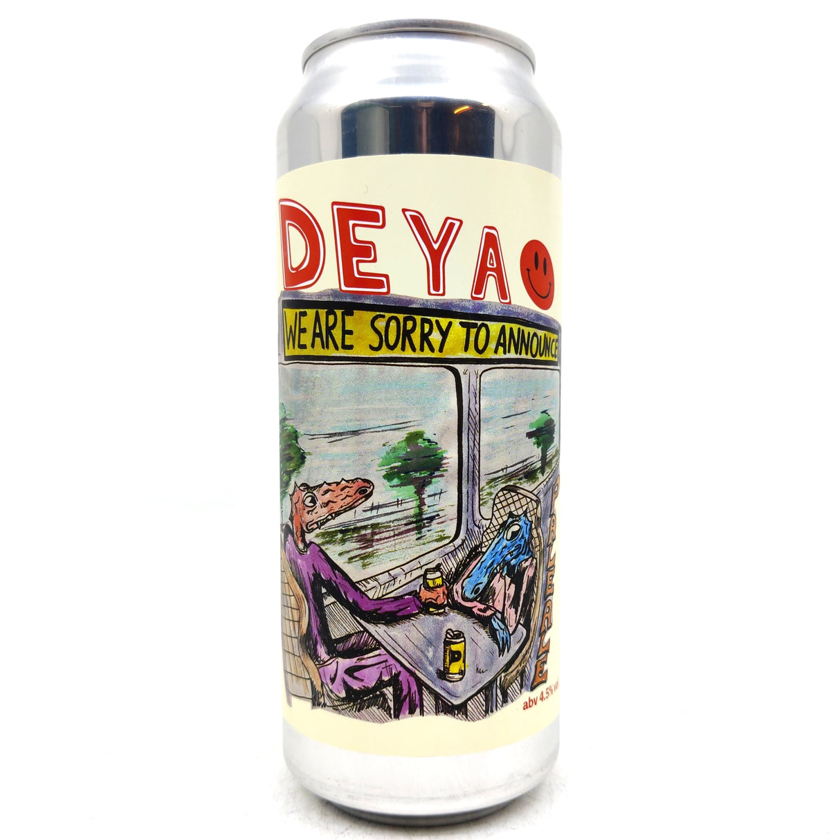DEYA We Are Sorry to Announce Pale Ale 4.5% (500ml can)-Hop Burns & Black