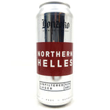Donzoko Northern Helles Unfiltered Lager 4.2% (500ml can)-Hop Burns & Black