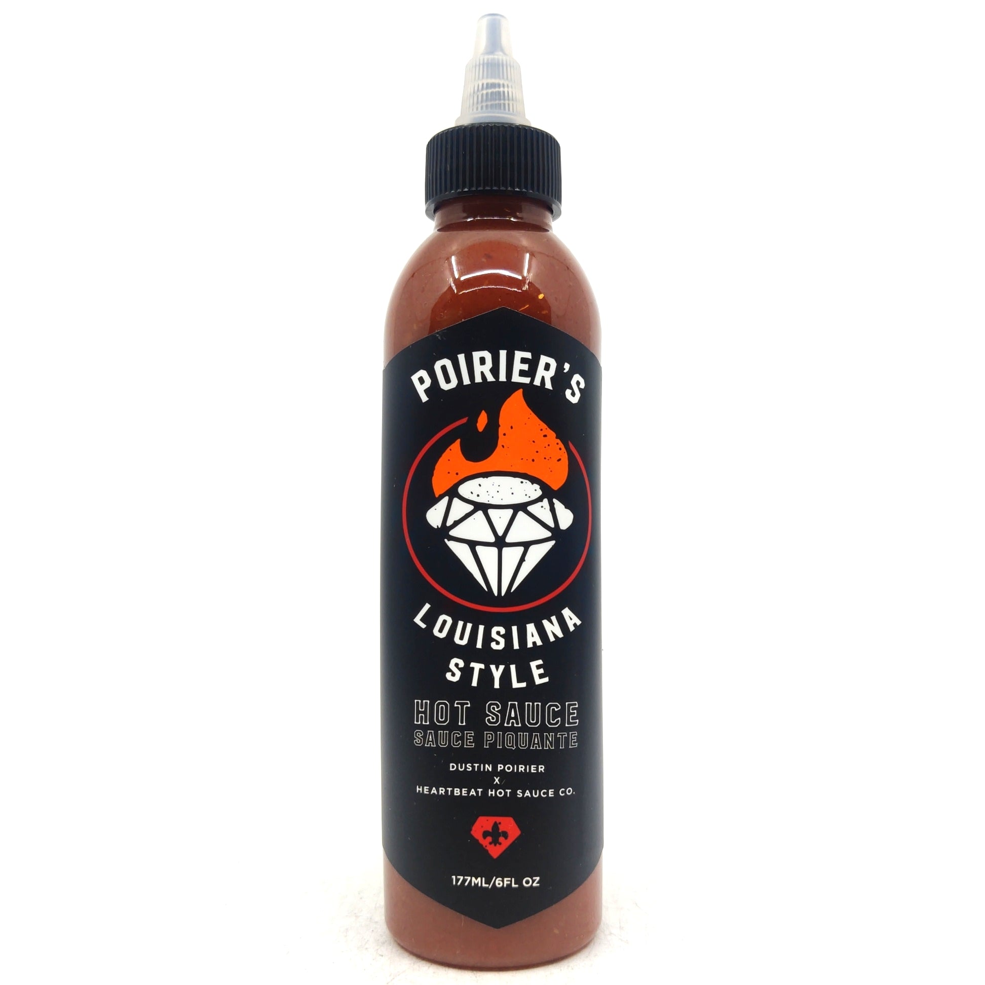 Poirier's Louisiana-style Hot Sauce (177ml)-Hop Burns & Black