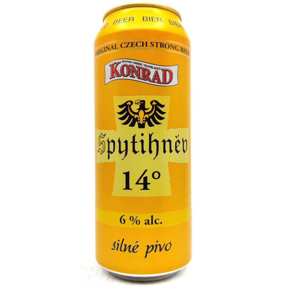Konrad Spytihnev Lager 6% (500ml can)-Hop Burns & Black