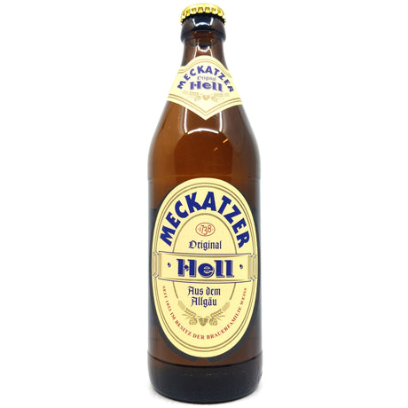 Meckatzer Hell 4.9% (500ml)-Hop Burns & Black