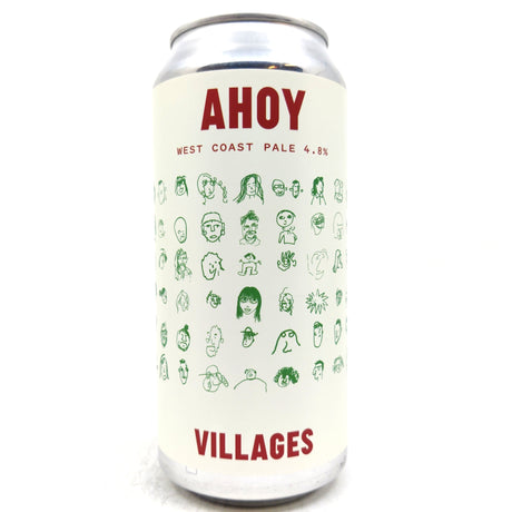Villages Ahoy West Coast Pale Ale 4.8% (440ml can)-Hop Burns & Black