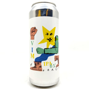 Baron Brewing Vim IPA 6% (500ml can)-Hop Burns & Black