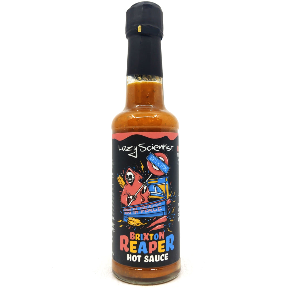 Lazy Scientist Brixton Reaper Hot Sauce (150ml)-Hop Burns & Black