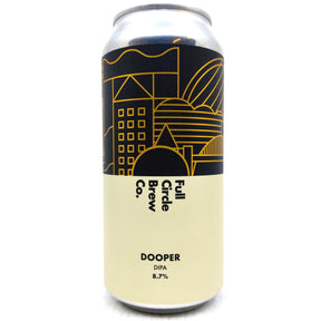 Full Circle Dooper Double IPA 8.7% (750ml)-Hop Burns & Black