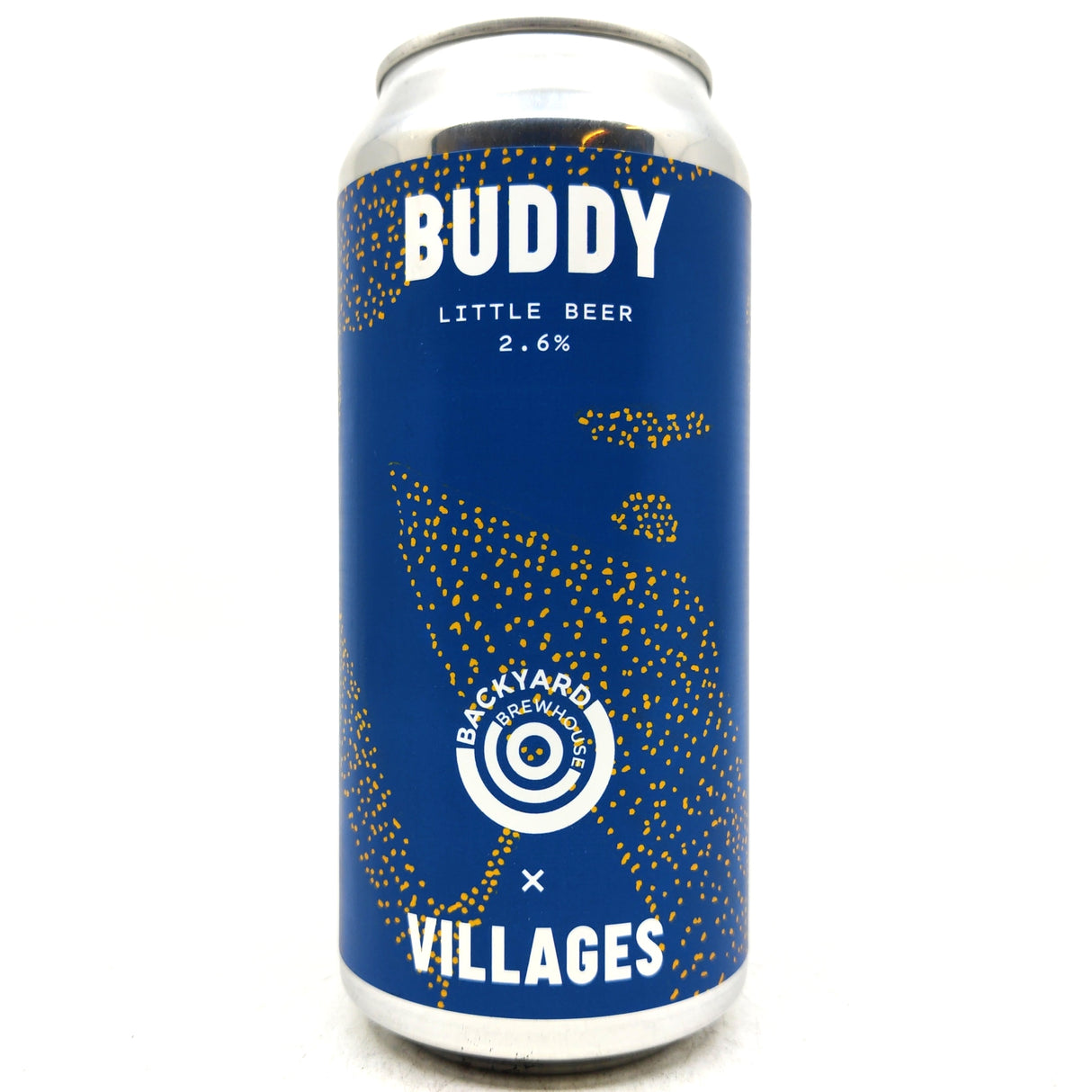 Villages x Backyard Brewhouse Buddy Little Beer 2.6% (440ml can)-Hop Burns & Black
