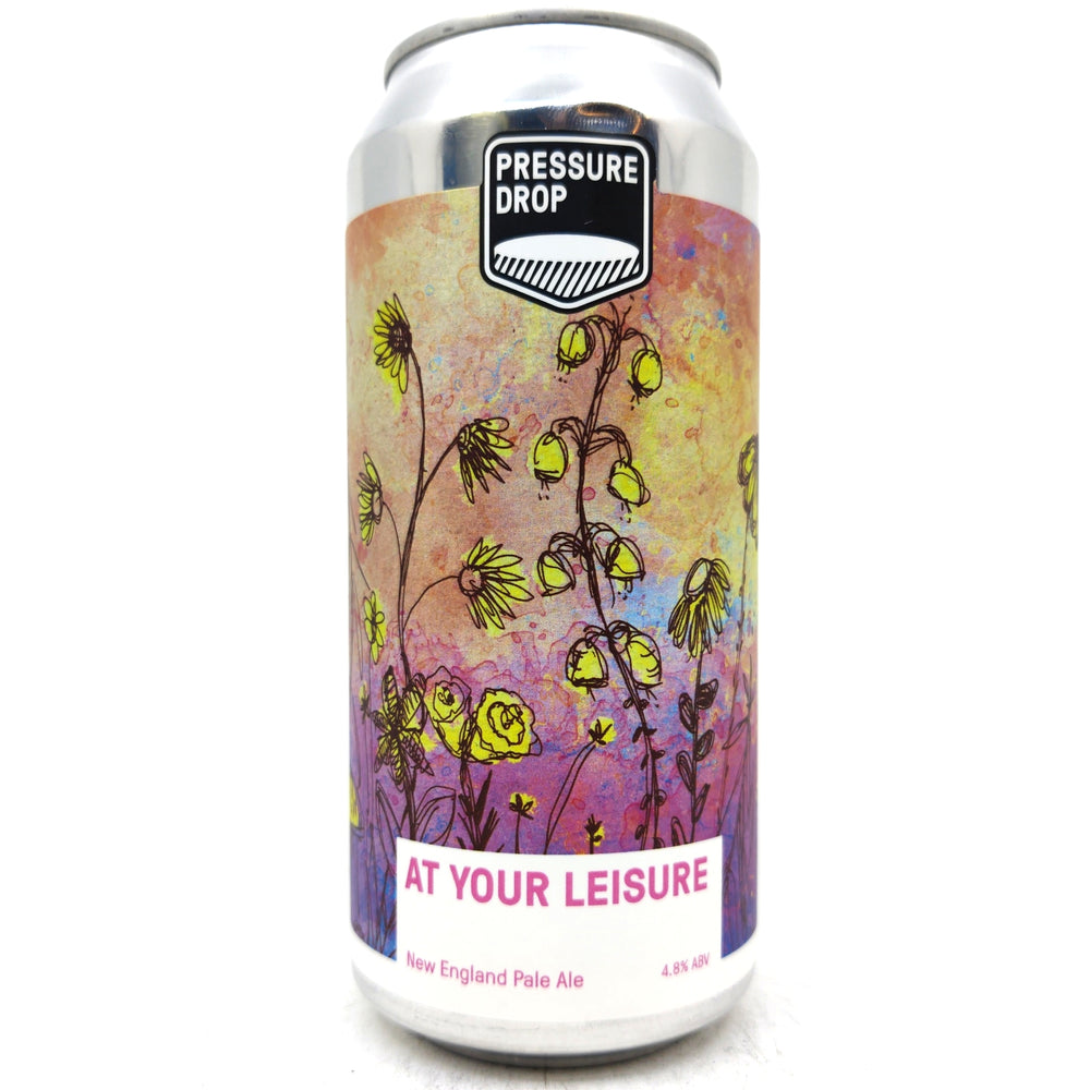 Pressure Drop At Your Leisure New England Pale Ale 4.8% (440ml can)-Hop Burns & Black