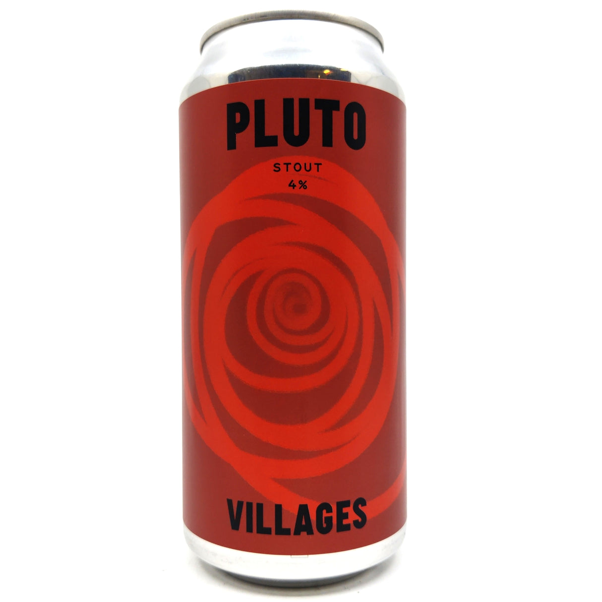 Villages Pluto Stout 4% (440ml can)-Hop Burns & Black