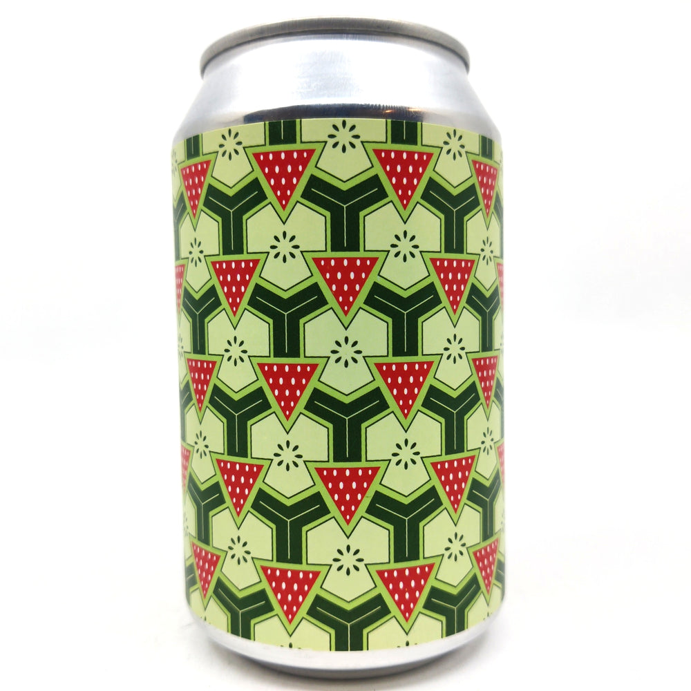 Brick Brewery Double Strawberry & Cucumber Sour 7.5% (330ml can)-Hop Burns & Black