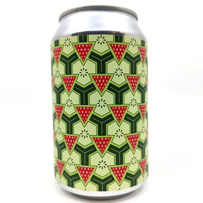Brick Brewery Double Strawberry & Cucumber Sour 7.5% (330ml can)-Hop Burns & Black