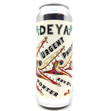 DEYA Urgent Philosophy Porter 8% (500ml can)-Hop Burns & Black