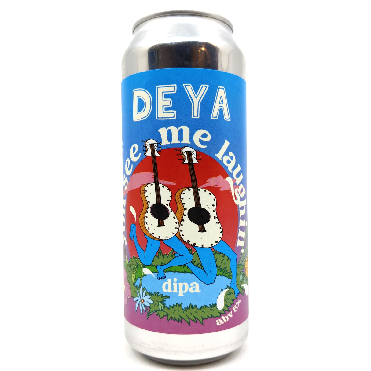 DEYA You See Me Laughing Double IPA 8% (500ml can)-Hop Burns & Black