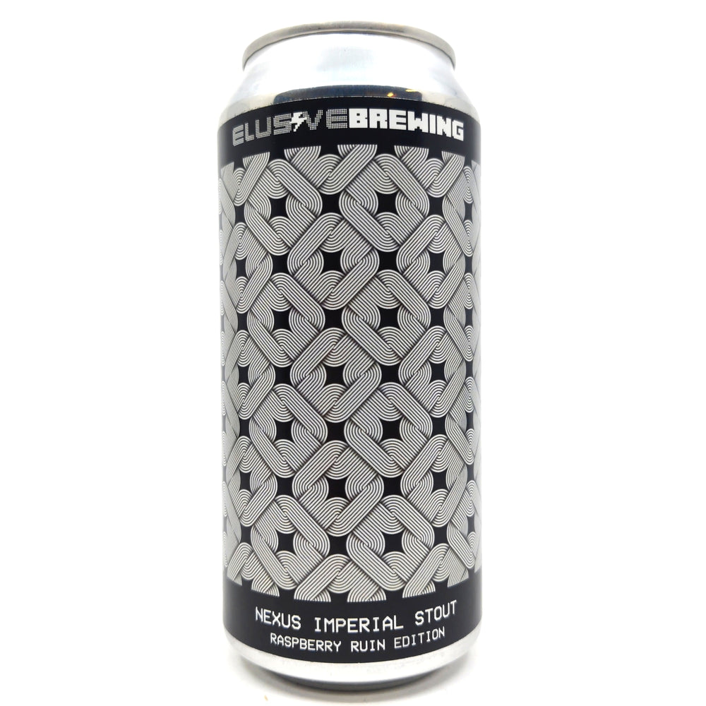 Elusive Brewing Nexus Raspberry Ruin Imperial Stout 10% (440ml can)-Hop Burns & Black