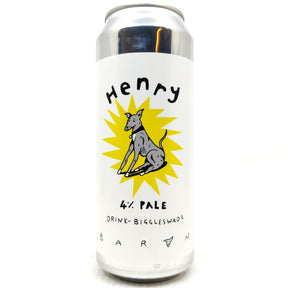 Baron Brewing Henry Pale Ale 4% (500ml can)-Hop Burns & Black