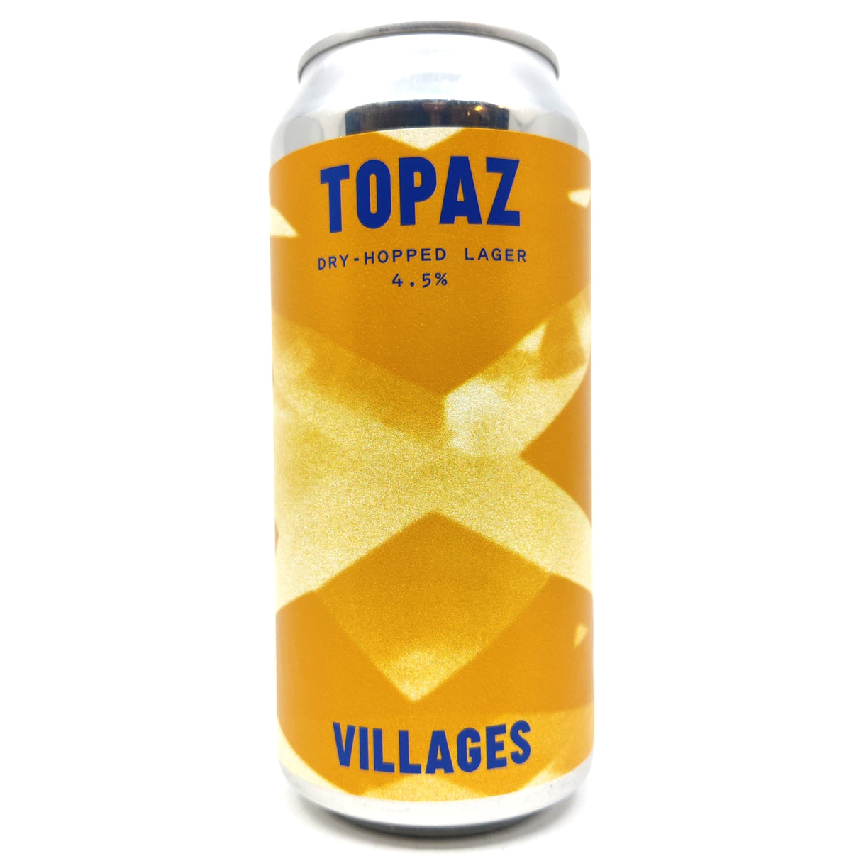 Villages Topaz Dry-Hopped Lager 4.5% (440ml can)-Hop Burns & Black